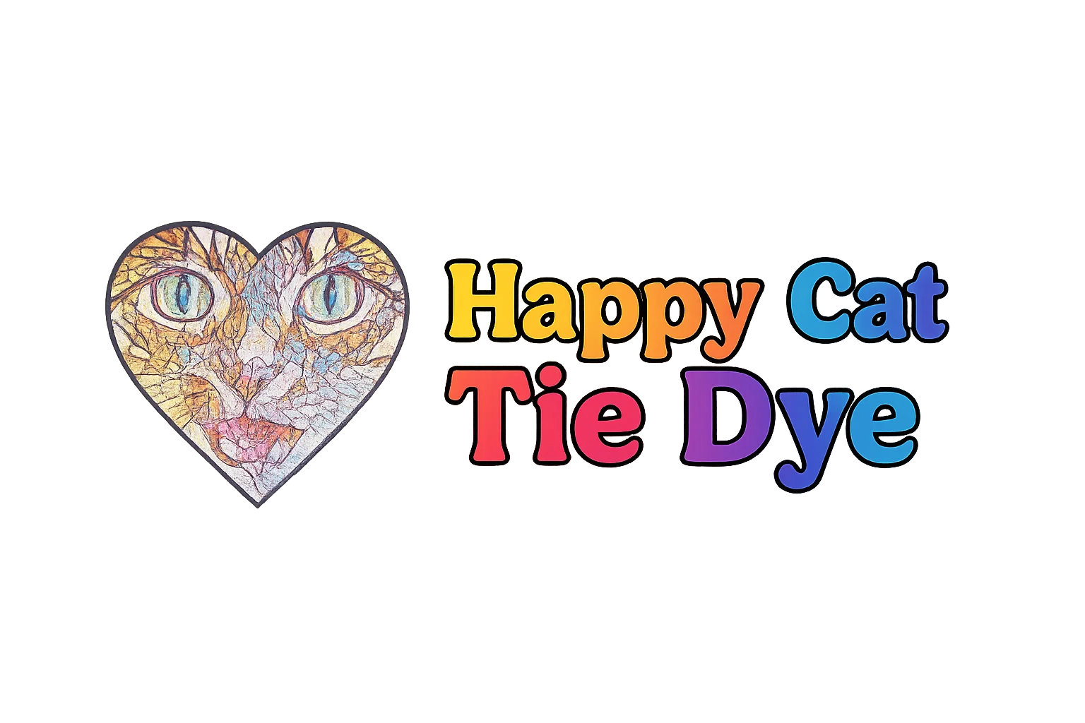 Happy Cat Tie Dye
